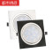 led嵌入式射灯格栅吊顶灯方形筒灯7.5单头天花灯15x15斗胆灯10*10 【拉丝黑】7W暖10*10