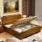 艾帛利(AIBOULLY) 床 实木床1.8米双人床 简约现代1.5米橡胶木床 木质单人床1.2米实木床家具 1.8*2.0m大抽屉床+棕垫+床头柜*1