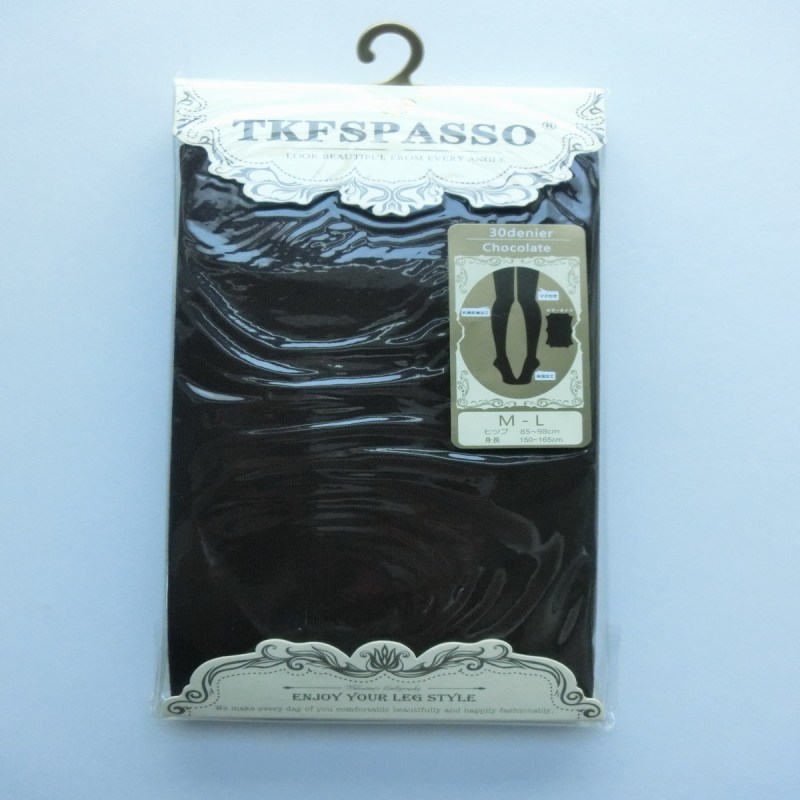TKFSPASSO/斯帕颂30D保湿彩色连裤袜打底袜弹力美腿薄款 巧克力色 均码