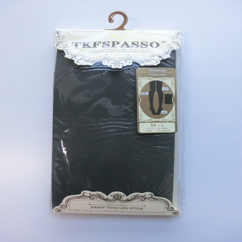 TKFSPASSO/斯帕颂30D保湿彩色连裤袜打底袜弹力美腿薄款 深灰色 均码