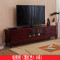电视柜欧式简约现代地柜中式小户型客厅卧室迷你矮柜实木1.5米 酒红色1.8米