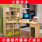 实木转角桌台式电脑桌松木书桌书柜组合儿童学习桌家用写字台包邮_2 B款2.5厚桌面左书架