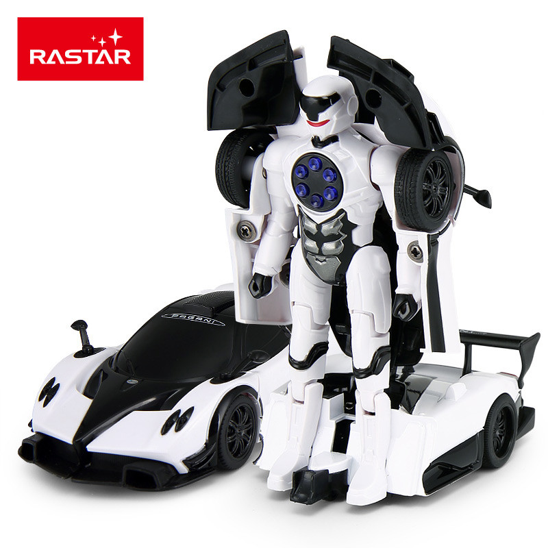 星辉（Rastar）1:32帕加尼变形合金变形玩具汽车带声光可变形61900白色