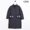 Q&rsquo;S/秸熙女装2017冬装新品时尚小立领趣味眼珠装饰羽绒服JXE160 L 黑色