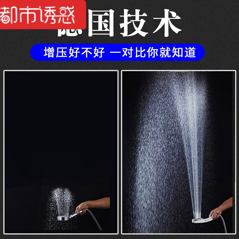 德国手持洗澡增压花洒喷头套装花酒淋浴喷头淋雨花晒莲蓬头 德国花洒+1.5米加密管