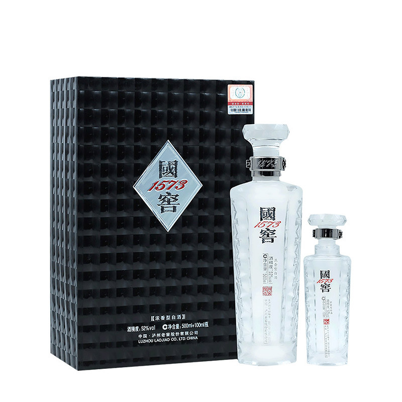 52度泸州老窖国窖1573君耀500mL+100mL礼盒