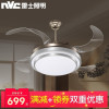 雷士照明(NVC) 隐形风扇灯精致简约现代铁艺四叶LED灯智能吊扇灯风扇灯客厅餐厅吊灯 星穹系列【60瓦白色-RA97高显指】六档调风-三色调光