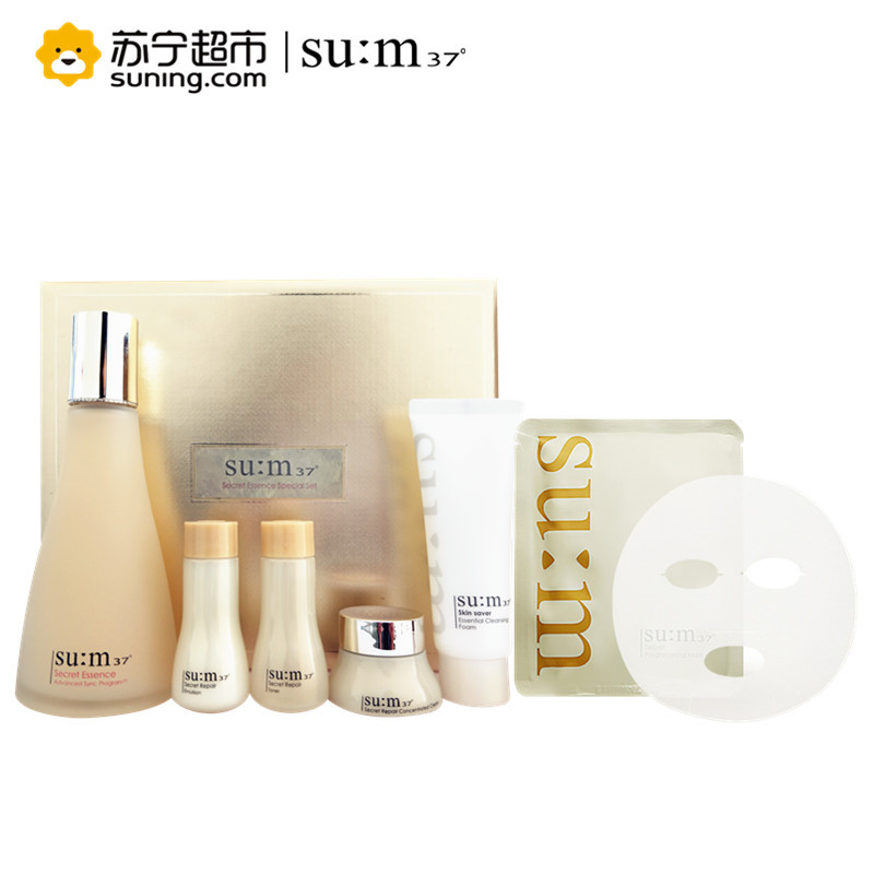 苏秘37度(su:m 37)奇迹护理精华露礼盒6件套（240ml+27g）呼吸“魔法”精华套盒精华护肤套装