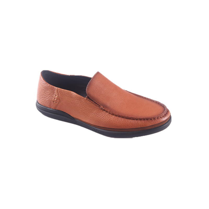 老爷车男鞋正品2017秋季新款真皮软底软面商务休闲皮鞋026-7 棕色 41码