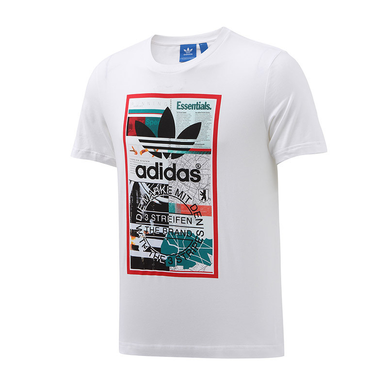 adidas阿迪达斯三叶草男服短袖T恤2017年新款运动服BP8985 BP8985 XL