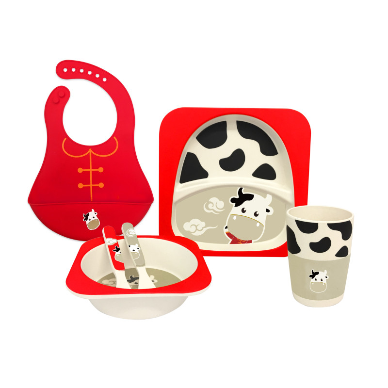 【赠品】牛牛新春餐具套装