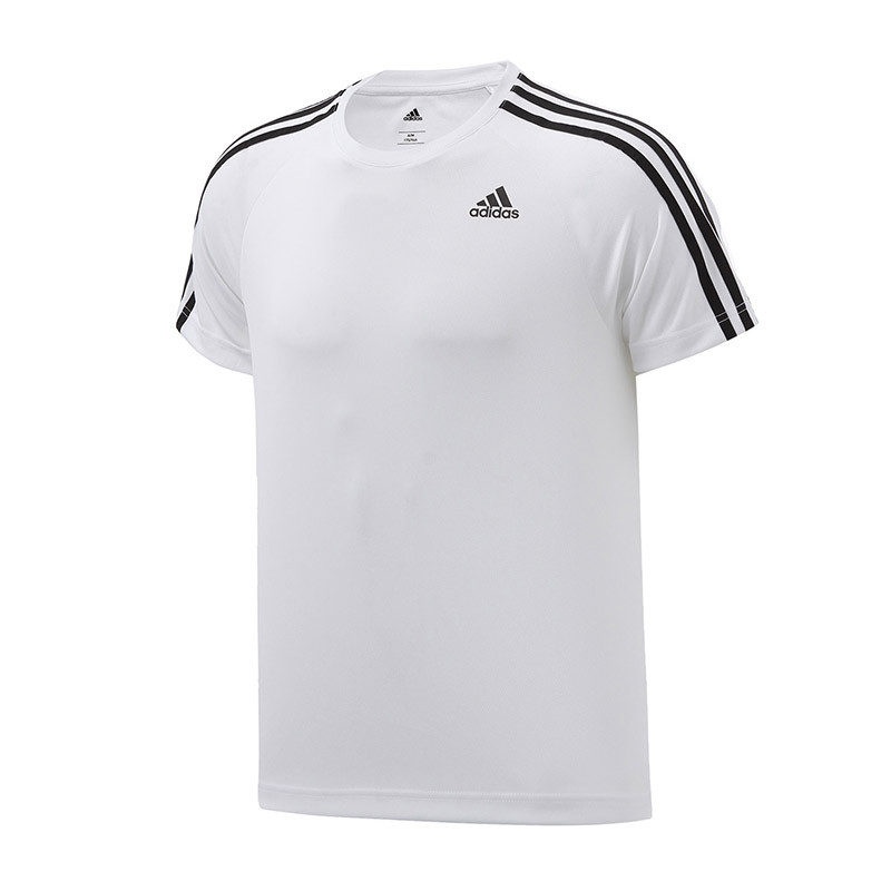 adidas阿迪达斯男装短袖T恤2017新款运动服BK0971 白色 2XL
