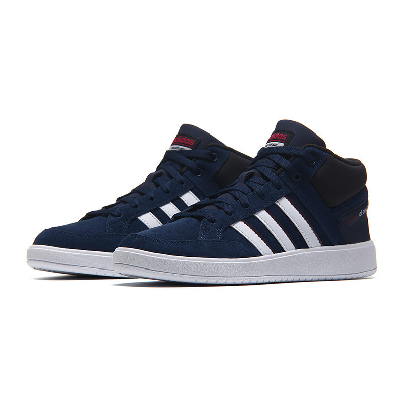 adidas阿迪达斯男子板鞋2018新款高帮保暖休闲运动鞋DB0290 蓝色 40码