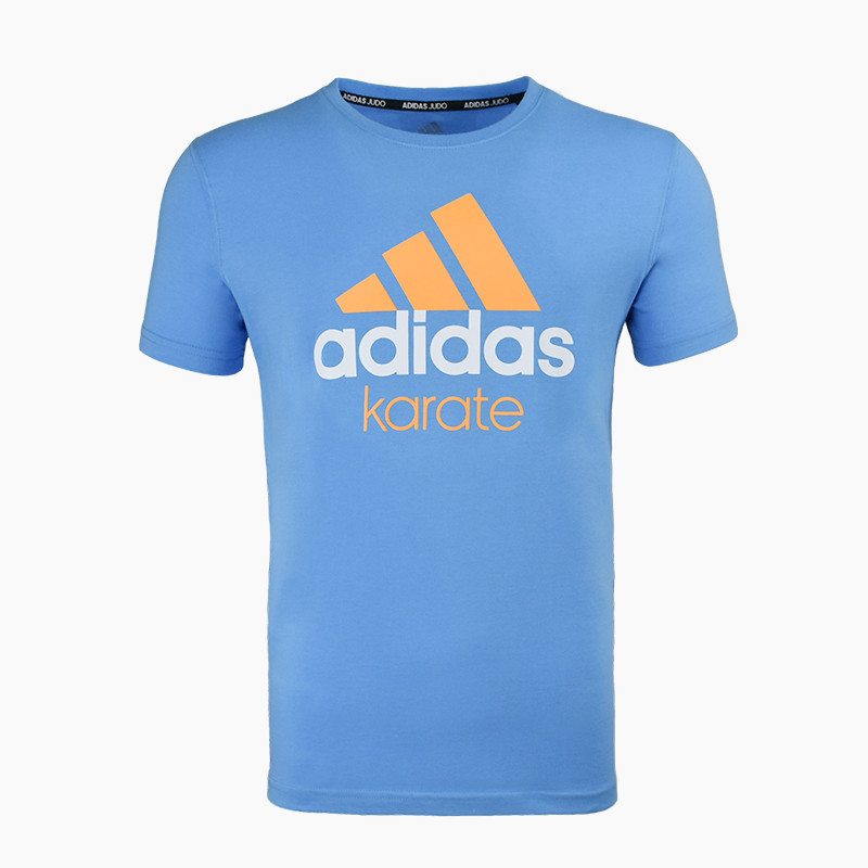 阿迪达斯adidas跆拳道新款男装训练跑步短袖运动休闲T恤 ADICTK-BUOG M