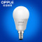 欧普照明 led灯泡 E27/E14螺口球泡 照明节能灯 白光 4W【E14小螺口】单只-暖白