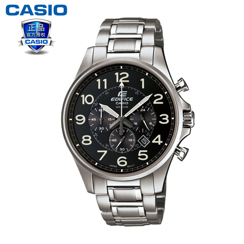 CASIO卡西欧蓝宝石镜面防水休闲商务石英男表EFB-508D-1 EFB-508D-1