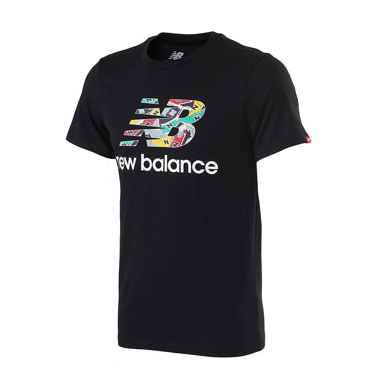 New Balance/NB男装短袖T恤2018新款圆领运动休闲上衣AMT81572 S 黑色
