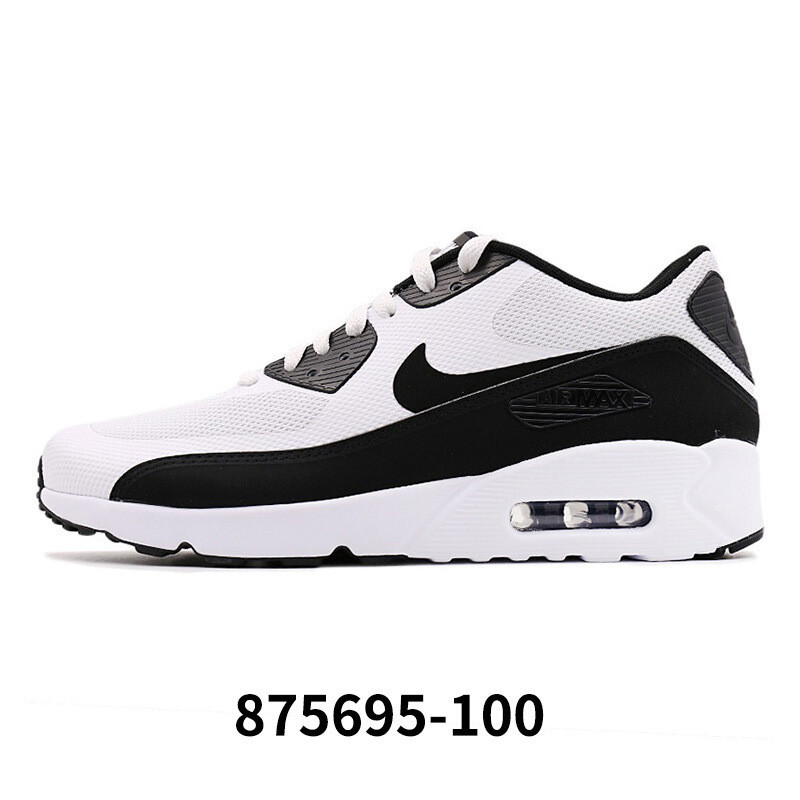 Nike耐克男鞋2017新款AIRMAX90气垫减震跑步休闲鞋875695-4001515134955758 白黑白875695-100 44