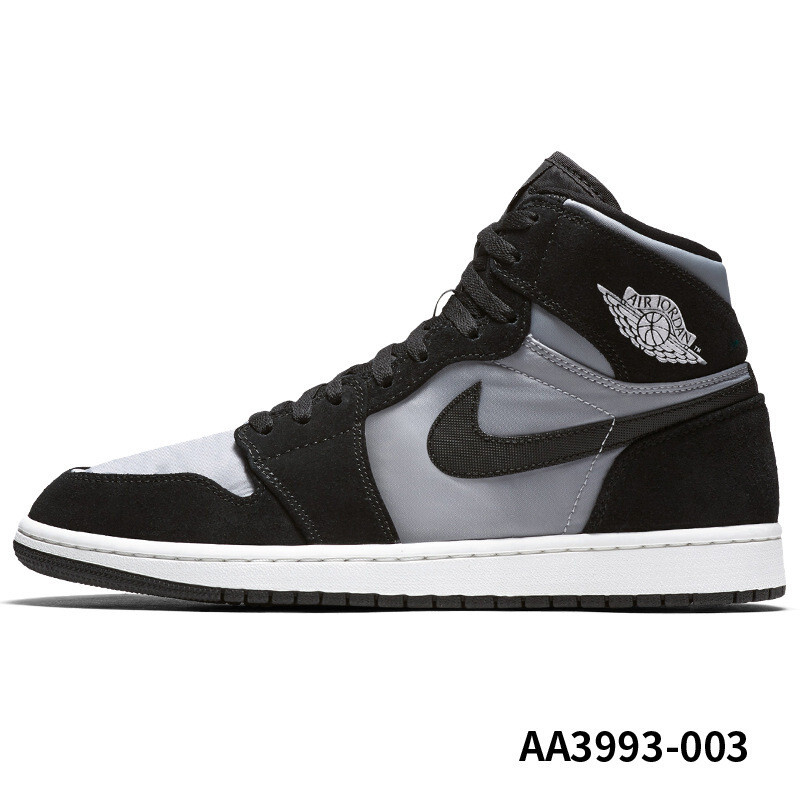 Nike耐克男鞋2017冬季新款AirJordan1高板复古休闲篮球鞋AA3993 黑狼AA3993-003 45
