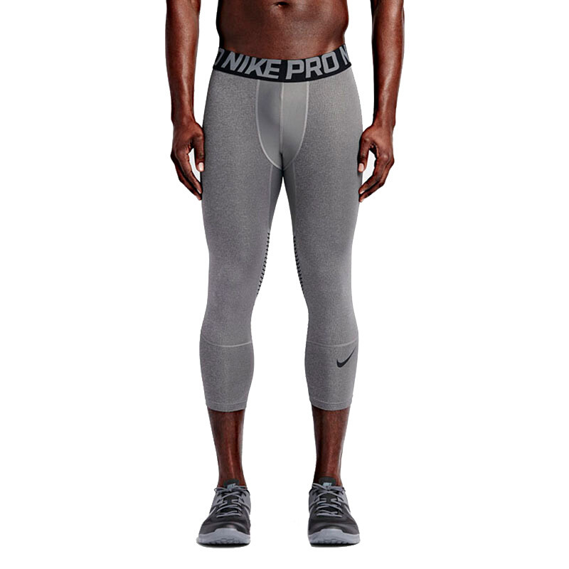 耐克Nike男裤新款训练紧身裤透气弹力中长裤七分裤-801225-091 XL 默认颜色