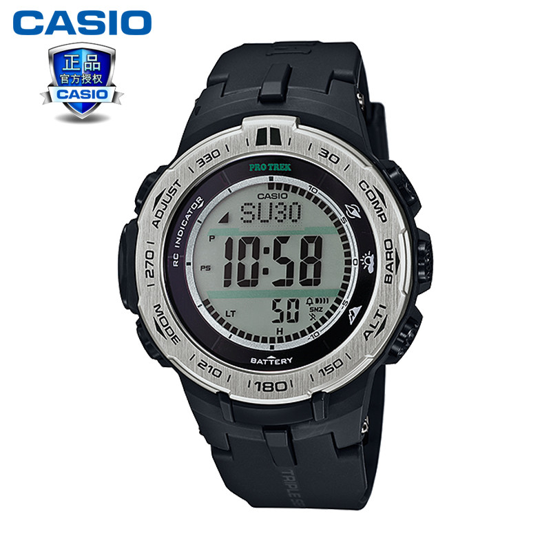CASIO卡西欧PROTREK 系列 六局电波太阳能多功能男表PRW-3100-1P PRW-3100-1P