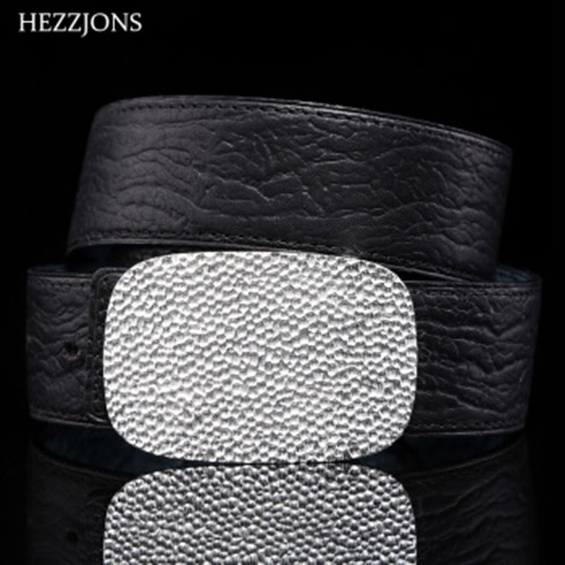 赫泽琼斯hezzjones鲨鱼皮皮带定制纯银扣腰带商务绅士文玩皮带青年防