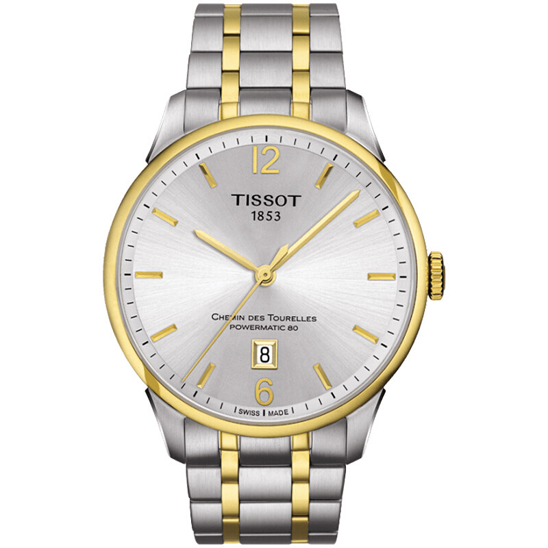 天梭(Tissot)手表杜鲁尔系列商务休闲男士腕表机械男表 T099.407.22.037.00