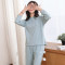 茵珠麗YinZhuli 2018棉质长袖女士睡衣春秋季韩版可外穿女生家居服套装女 春秋天少女时尚休闲居家服8531 L 4号款