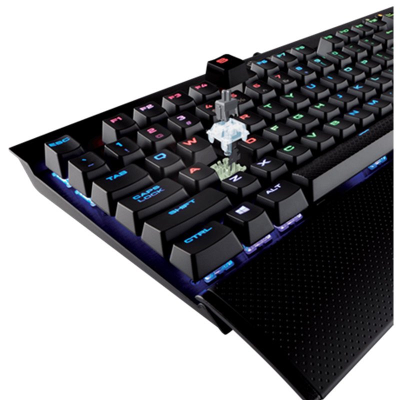 美商海盗船(uscorsair) k70 lux 机械游戏键盘 樱桃轴 轴银轴 k70 rgb