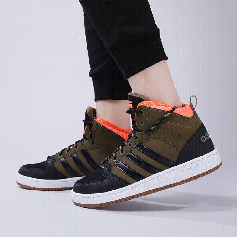 Adidas阿迪达斯NEO男鞋2017冬季新款休闲运动耐磨高帮板鞋BB9914 默认颜色 42.5