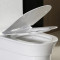 露泊雅 家用虹吸式节水马桶加大口径坐便器大管道排污防堵陶瓷座便 300MM 脲醛盖板