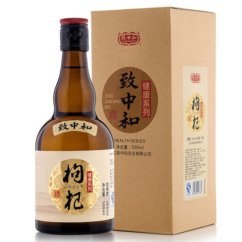 致中和 养生酒系列 枸杞酒 38度 500ml单瓶