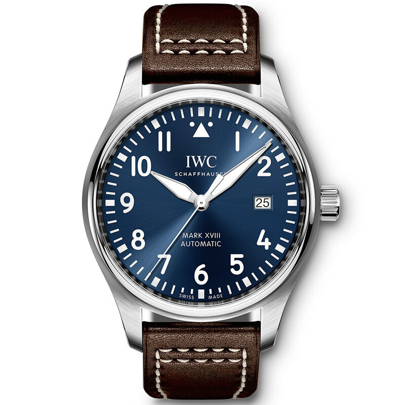 万国(IWC)手表 飞行员系列机械男表IW327001 蓝盘皮带