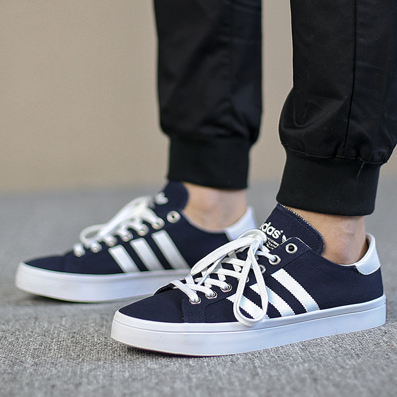 Adidas/阿迪达斯 男鞋 三叶草 低帮轻便运动鞋帆布休闲板鞋|S78764 S78764 41/7.5