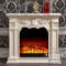 洋子（YangZi）1.5/1.2/1米欧式壁炉深色壁炉白色壁炉贴银箔壁炉壁炉取暖器_1 1.2白色+装饰心