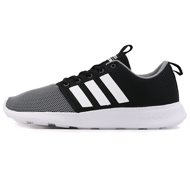 ADIDAS阿迪达斯NEO新款低帮透气轻便男子休闲鞋-AW4159 1号黑色/亮白/侦探灰 41