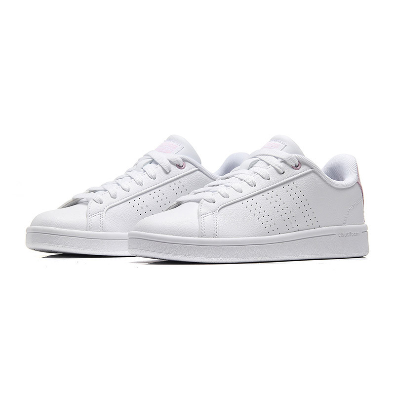 Adidas/阿迪达斯 NEO 女子运动鞋 2018新款 运动休闲鞋低帮耐磨板鞋 DB0893 DB0894 DB0893亮白+航空粉 36码