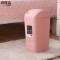 家用垃圾桶卫生间缝隙垃圾筒创意厨房卧室有盖纸篓收纳桶_6 米色+同色高档马桶刷