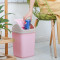 家用摇盖垃圾桶宿舍厨房带盖尿布专用拉圾篓有盖卫生间创意简约大_1 摇盖垃圾桶/蓝色大号12L