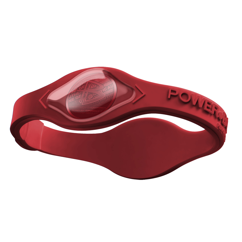 POWER.BALANCE霸能能量手环平衡能量硅胶手环纯色红红xs160