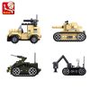 小鲁班军事系列 创意军事基地玩具模型6岁以上男孩益智玩具 战狼特种部队