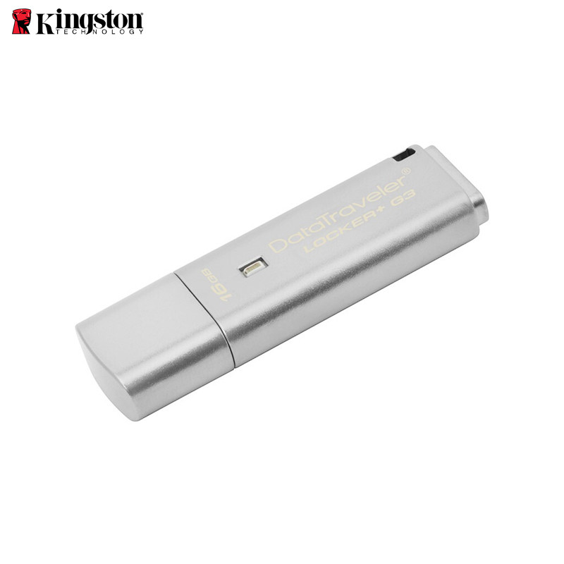 金士顿（Kingston）DTLPG3 16G U盘 USB3.0 256位AES硬件金属加密U盘