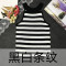 18款式韩版学生百搭修身无袖短款露脐外穿挂脖式上衣吊带针织小背心女夏 均码 896黑白条
