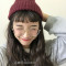 18款式李宛贞同款手感柔软酒红色磨毛坑条卷边针织毛线帽子尖尖帽秋冬女 磨毛浅灰色