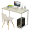 电脑台式桌家用电脑桌现代办公桌学习桌子简约书桌经济型简易桌子 100cm黑柳木升级