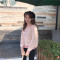 18款式春装女装新款韩版宽松百搭长袖套头条纹毛衣短款针织衫学生上衣潮 均码 浅灰色