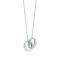 Tiffany&Co.蒂芙尼项链925银双环银女士项链TGRP02386 45CM