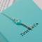 Tiffany&Co.蒂芙尼项链Blue琺瑯面迷你心形钥匙吊坠项链七夕礼 预付定金