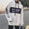 18款式韩国ulzzang卫衣连帽加绒加厚宽松BF风复古CHIC港风INS同款外套男 XL 白色