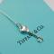 Tiffany&amp;Co.蒂芙尼项链Blue琺瑯面迷你心形钥匙吊坠项 预付定金